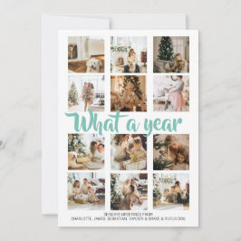 Tarjeta Festiva Navidades fotográficos de qué año se personalizan