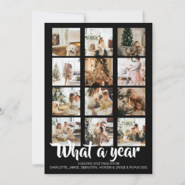 Tarjeta Festiva Navidades fotográficos de qué año se personalizan