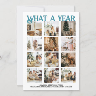 Tarjeta Festiva Navidades fotográficos de qué año se personalizan