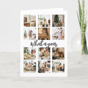 Tarjeta Festiva Navidades fotográficos de qué año se personalizan