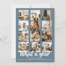 Tarjeta Festiva Navidades fotográficos de qué año se personalizan