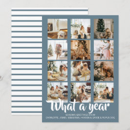 Tarjeta Festiva Navidades fotográficos de qué año se personalizan