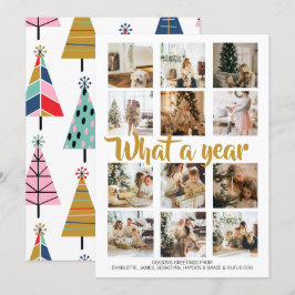 Tarjeta Festiva Navidades fotográficos de qué año se personalizan
