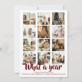Tarjeta Festiva Navidades fotográficos de qué año se personalizan