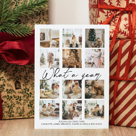 Tarjeta Festiva Navidades fotográficos de qué año se personalizan