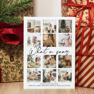 Tarjeta Festiva Navidades fotográficos de qué año se personalizan