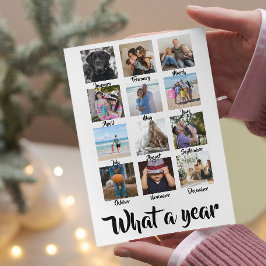 Tarjeta Festiva Navidades fotográficos de qué año se personalizan