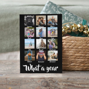 Tarjeta Festiva Navidades fotográficos de qué año se personalizan