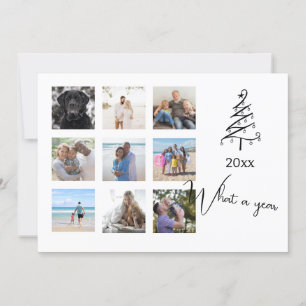 Tarjeta Festiva Navidades fotográficos de qué año se personalizan