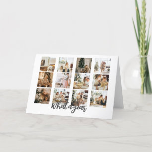 Tarjeta Festiva Navidades fotográficos de qué año se personalizan