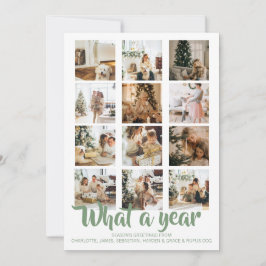 Tarjeta Festiva Navidades fotográficos de qué año se personalizan