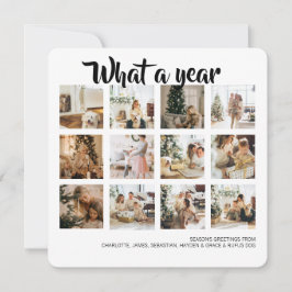 Tarjeta Festiva Navidades fotográficos de qué año se personalizan