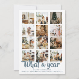 Tarjeta Festiva Navidades fotográficos de qué año se personalizan