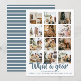 Tarjeta Festiva Navidades fotográficos de qué año se personalizan