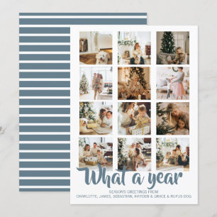 Tarjeta Festiva Navidades fotográficos de qué año se personalizan