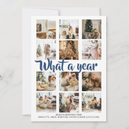 Tarjeta Festiva Navidades fotográficos de qué año se personalizan