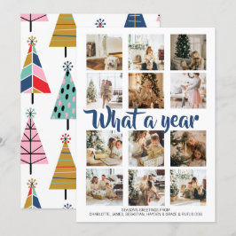 Tarjeta Festiva Navidades fotográficos de qué año se personalizan