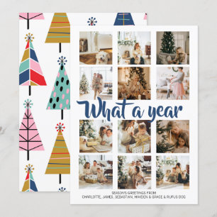 Tarjeta Festiva Navidades fotográficos de qué año se personalizan