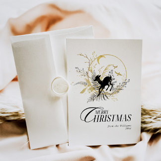 Tarjeta Festiva Navidades fotográficos del Personalizado Clessic F