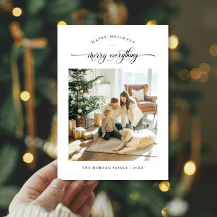 Tarjeta Festiva Navidades fotográficos familiares de Feliz Todo Mi