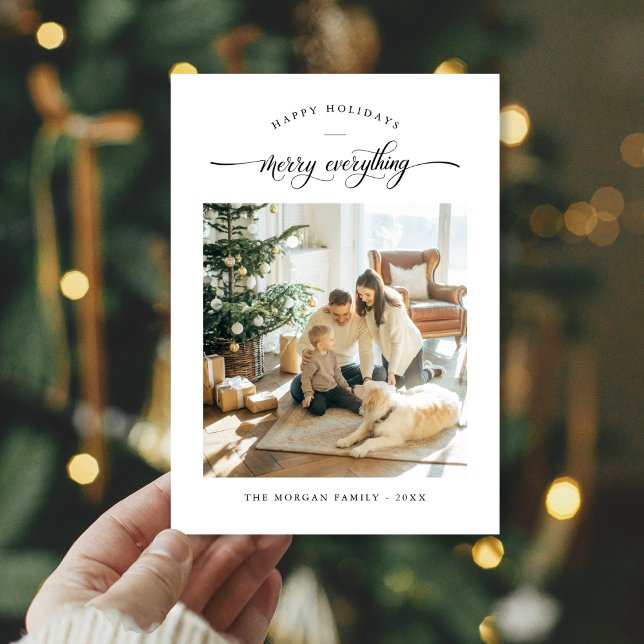 Tarjeta Festiva Navidades fotográficos familiares de Feliz Todo Mi (Subido por el creador)
