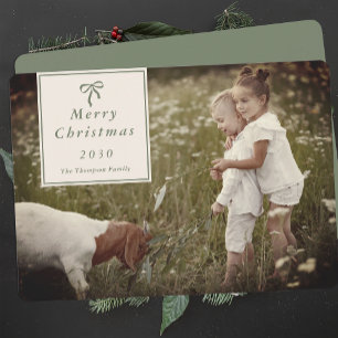Tarjeta Festiva Navidades fotográficos familiares personalizados d