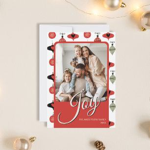 Tarjeta Festiva Navidades fotográficos familiares personalizados d