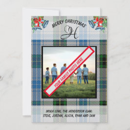 Tarjeta Festiva Navidades fotográficos Henderson Scottish Clan Tar