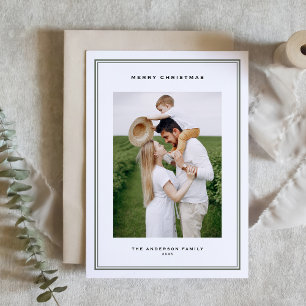 Tarjeta Festiva Navidades fotográficos interminables de la doble f