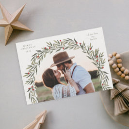 Tarjeta Festiva Navidades fotográficos modernos de Green Arch