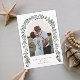 Tarjeta Festiva Navidades fotográficos modernos de Green Arch