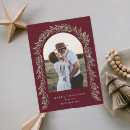 Tarjeta Festiva Navidades fotográficos modernos de Green Arch