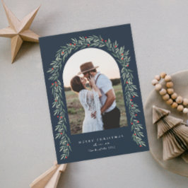 Tarjeta Festiva Navidades fotográficos modernos de Green Arch