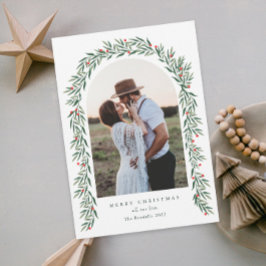 Tarjeta Festiva Navidades fotográficos modernos de Green Arch