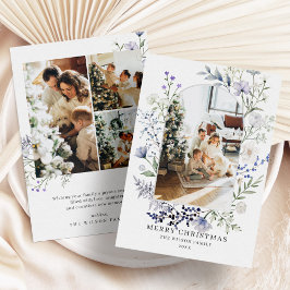 Tarjeta Festiva Navidades fotográficos modernos del Greenery Arch