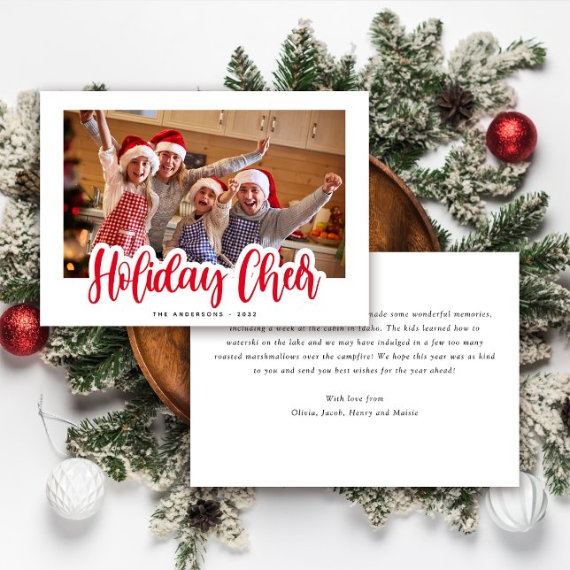 Tarjeta Festiva Navidades fotográficos navideños de tipografía bar (Subido por el creador)