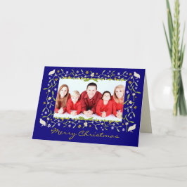 Tarjeta Festiva Navidades fotográficos personalizados de mistletoe
