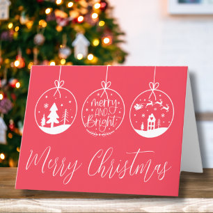 Tarjeta Festiva Navidades Frescos Y Brillantes