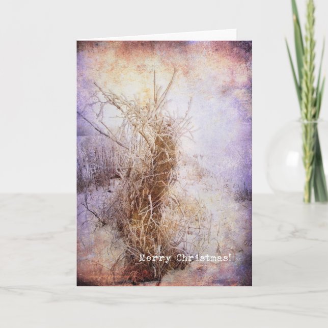 Tarjeta Festiva Navidades Frosty (Anverso)