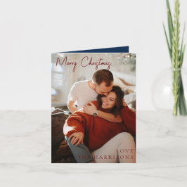 Tarjeta Festiva Navidades Full 1 Photo Modern Foliage