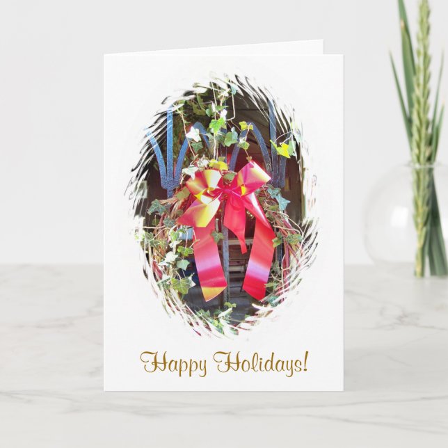 TARJETA FESTIVA NAVIDADES GARLAND (Anverso)