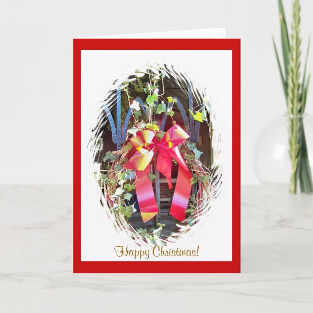 TARJETA FESTIVA NAVIDADES GARLAND (Anverso)