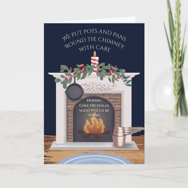 Tarjeta Festiva Navidades gastronómicos del chef (Anverso)