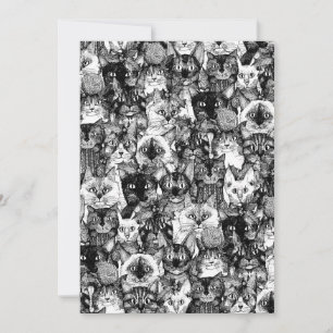 Tarjeta Festiva navidades gatos