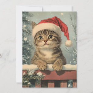 Tarjeta Festiva Navidades gatos de Singapur