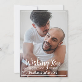 Tarjeta Festiva Navidades Gay Olde Holiday LGBTQ