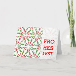 Tarjeta Festiva Navidades German Shepherd