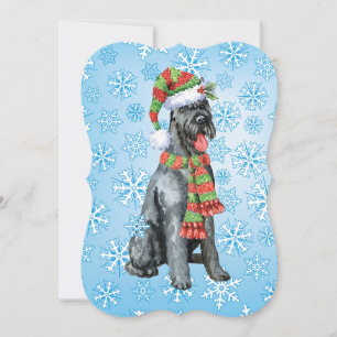 Tarjeta Festiva Navidades Giant Schnauzer