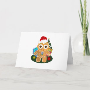 Tarjeta Festiva Navidades - Ginger Bread Man