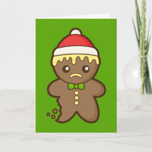 Tarjeta Festiva Navidades Gingerbread Man